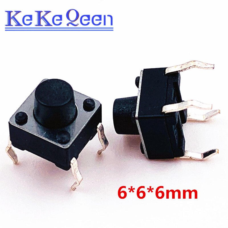 10pcs-100PCS Push Button Switches 6*6*6MM 6mm*6mm*6mm DIP-4 Tactile Switches Push Button Tact Switch 6x6x6mm Micro Switch