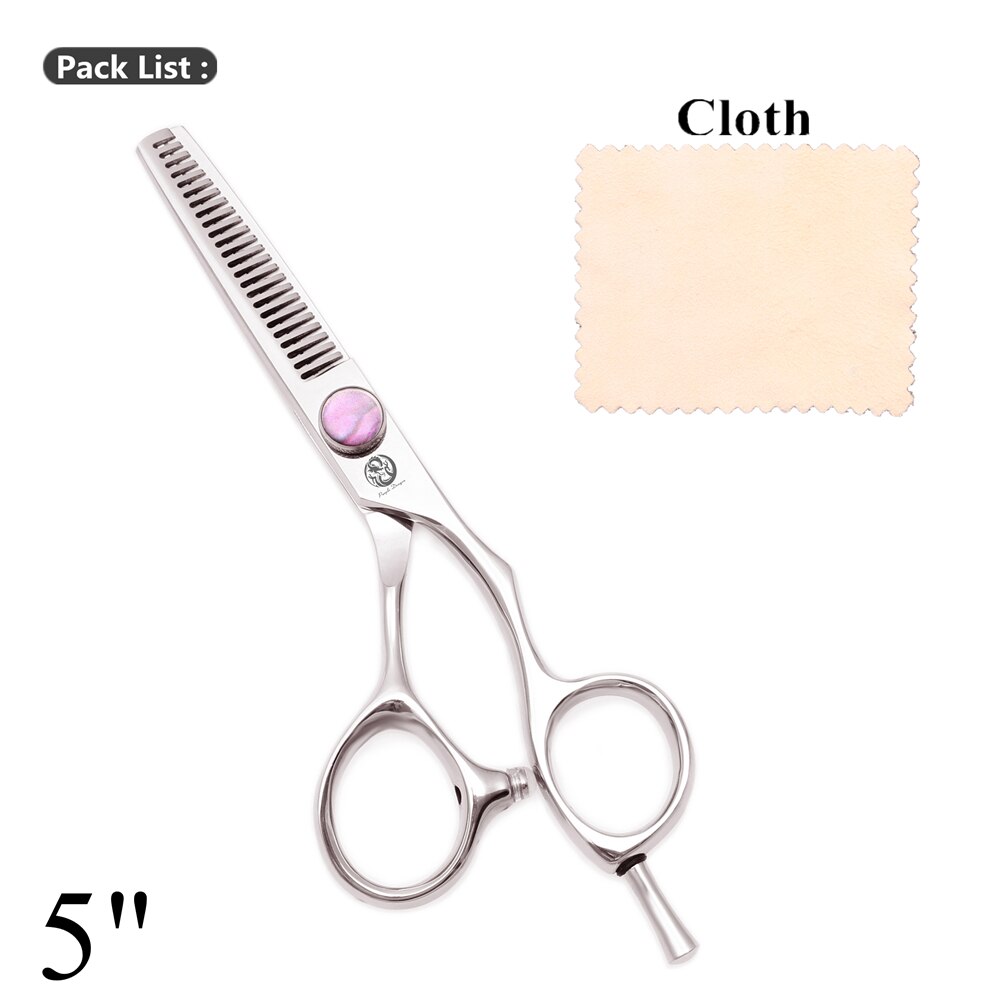 Purple Dragon – ciseaux de coiffure professionnels, 5 ", 5.5", 6 ", JP 440C, coupe fine, , Z9014: Z9014-T 5N