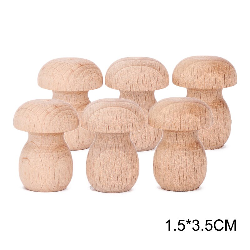 6 stücke Holz Regenbogen Stacker Regenbogen Blöcke Lose Teile Spielzeug Pilze Baum kegel Holz Puzzle Blöcke Montessori Pädagogisches Spielzeug: A7