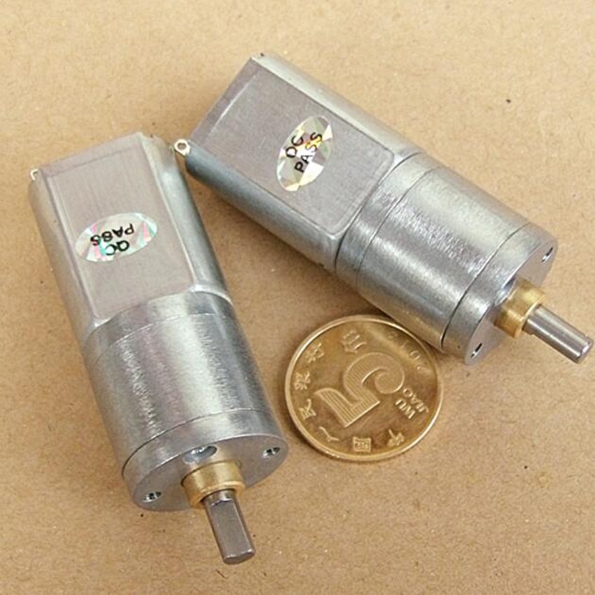 1 stk gearkasse diameter 20mm rene metal gear  dc3v 5v 6v 130 gearmotor lav hastighed 27 rpm gearmotor