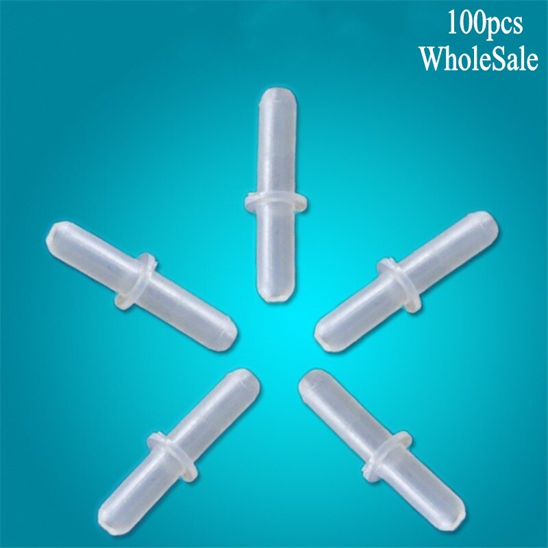 100 Pcs 2-Way Plastic Air Line Tubing Joints Connectors Aquarium Fish Tank Products