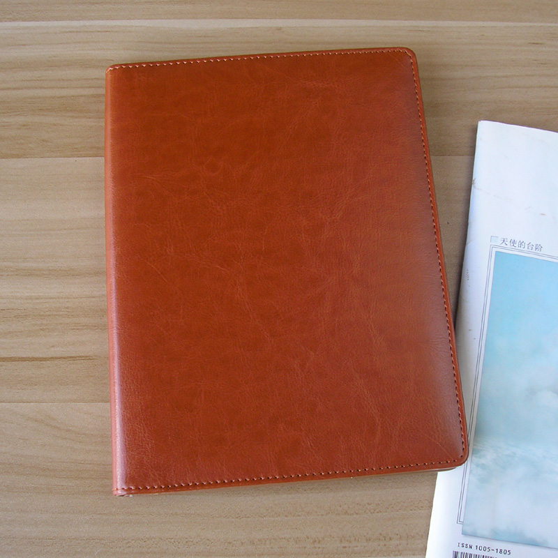 A5 faux læder rejse journal planner forretning fil mappe portefølje menu dækning med notesblok notesbog med klip 1103a