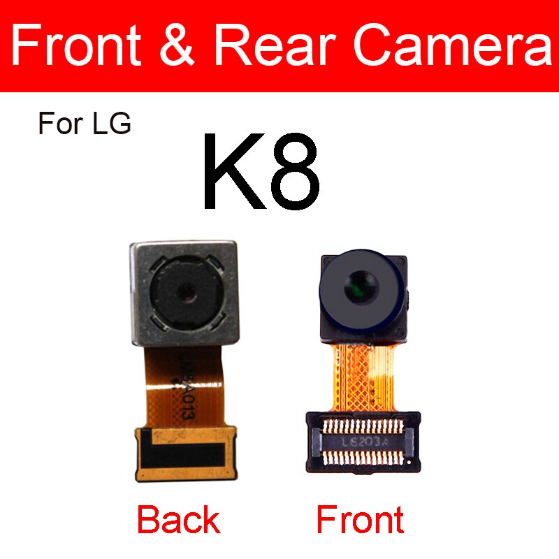 Voorkant & Achter Back Camera Module Voor Lg K7 K8 K10 K8 M200N US215 K10 M250 Kleine + Belangrijkste Grote Camera Reparatie Onderdelen