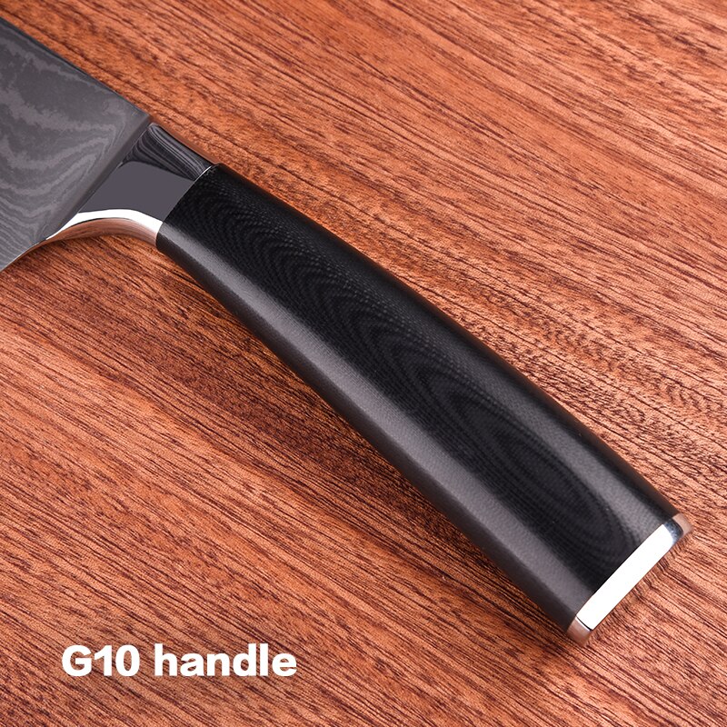 8 tommer kokkekniv japansk 67- lags damaskus stålkløver kokkeknive skarp husmandsmad skære kød grøntsagskniv