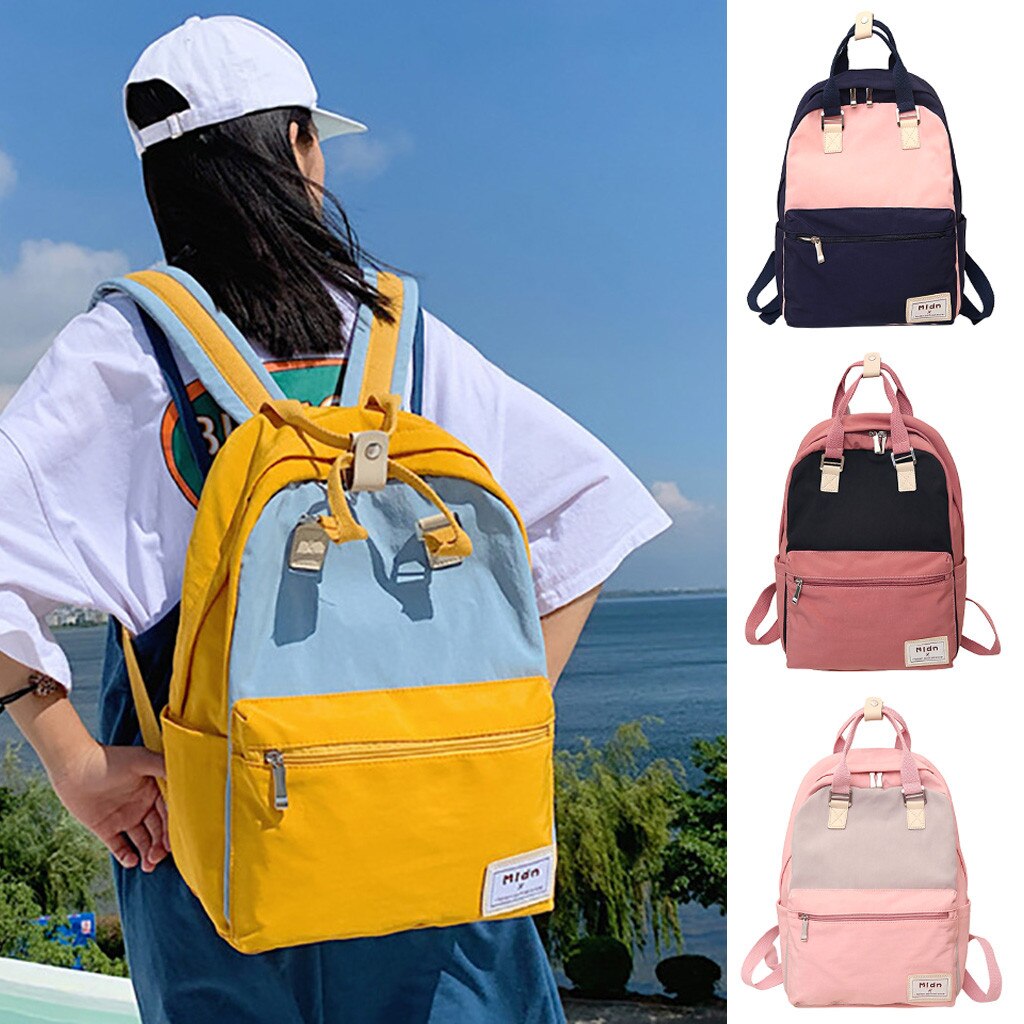 50 # Multifunctionele Vrouwen Rugzak Meisjes Bag Canvas Laptop Rugzak Schooltas Voor Tiener Meisjes Jongens Travel Mochila