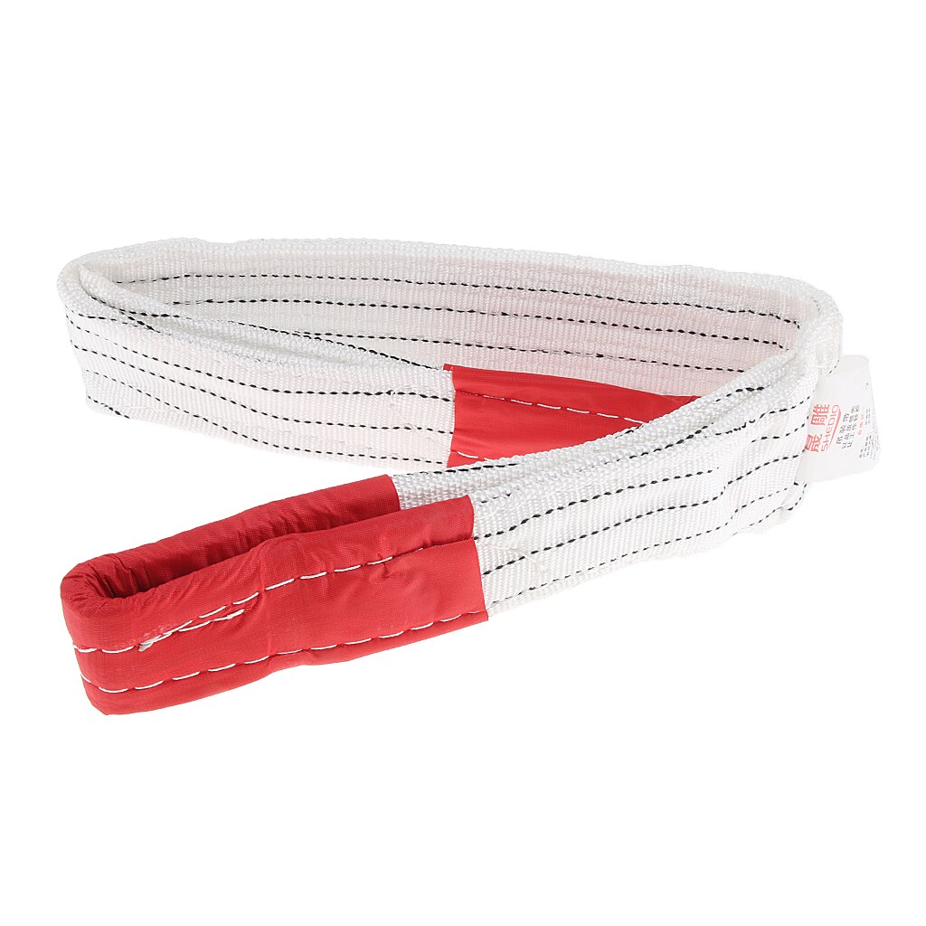 1M, 2M 5 Ton Heavy Duty Lifting Sling Towing Pulling Rope Strap, Reinforced