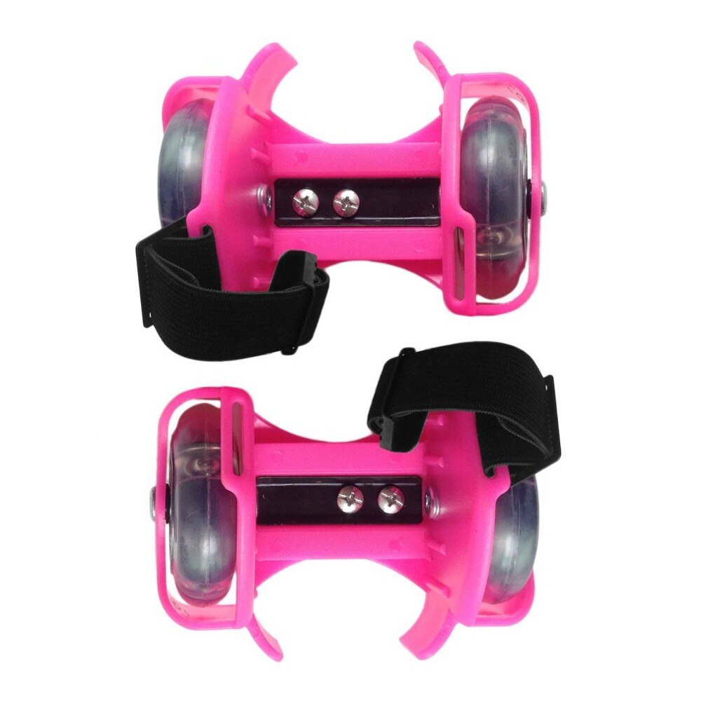 3-Colors Colorful Flashing Roller Whirlwind Pulley Flash Wheels Heel Roller Adjustable Simply Roller Skating Shoes kids Adult