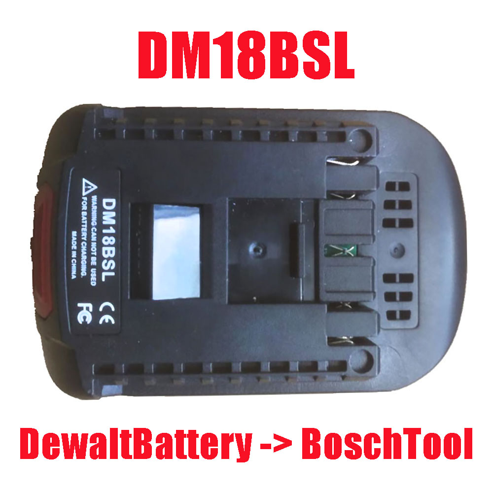 Power Tool Adapter DM18M Converter For Dewalt 18V Li-ion Battery for Makita Milwaukee Bosch Ryobi Hitache Metabo Worx Devon Tool: DM18BSL