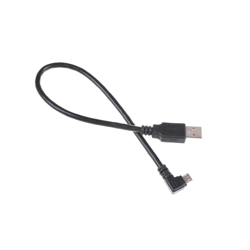 Left Angled 90 Degree Micro USB Male To USB Data Charge Connector Cable 25cm For Tablet Phone Charging Cable