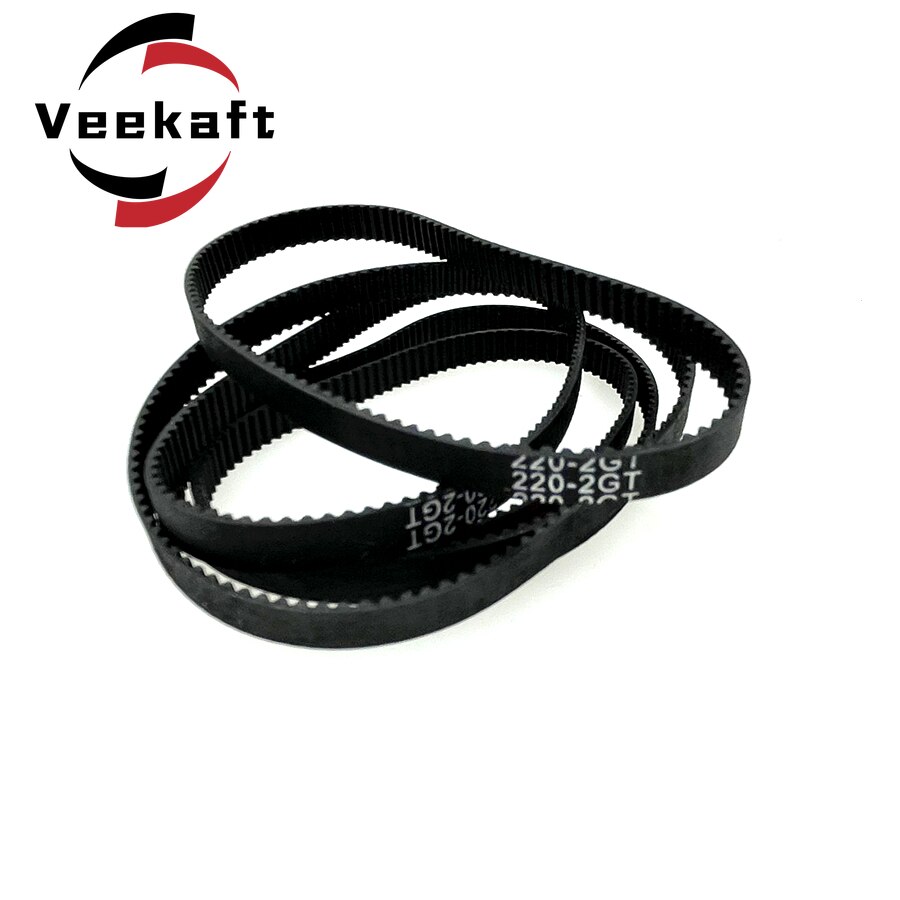 1pc3D Printer Parts GT2 6mm Closed Loop Rubber Timing Belt 252 260 264 268 270 274 278 280 284 288 290 292 294 300mm 2GT
