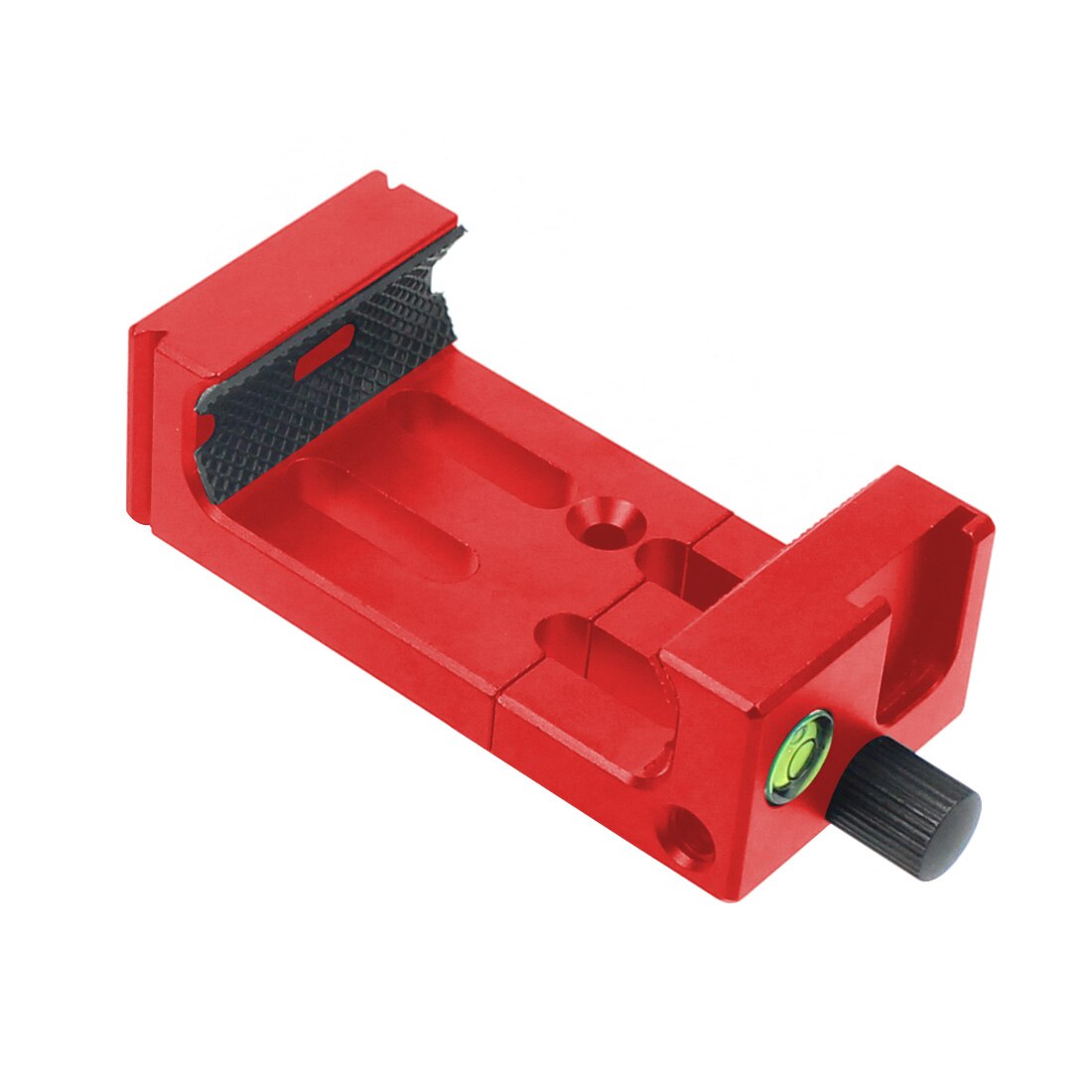 BGNing XJ-8 Phone Clip Tripod Head Bracket Mobile Phone Holder for Flashlight Microphone w/ Spirit level Cold Shoe Mount Adapter