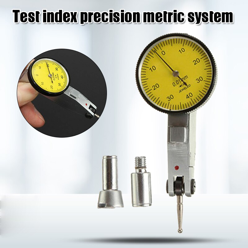 Noggrann mätklocka test indikator precision metrisk med laxstjärtskena montering universella mätinstrument verktyg tillbehör