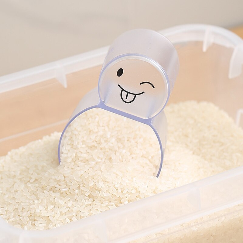 2-in-1 Measuring Cup Transparent Measuring Cup Milliliter Scale Control The Amount Of Rice Kitchen Multi-function Grain Cup