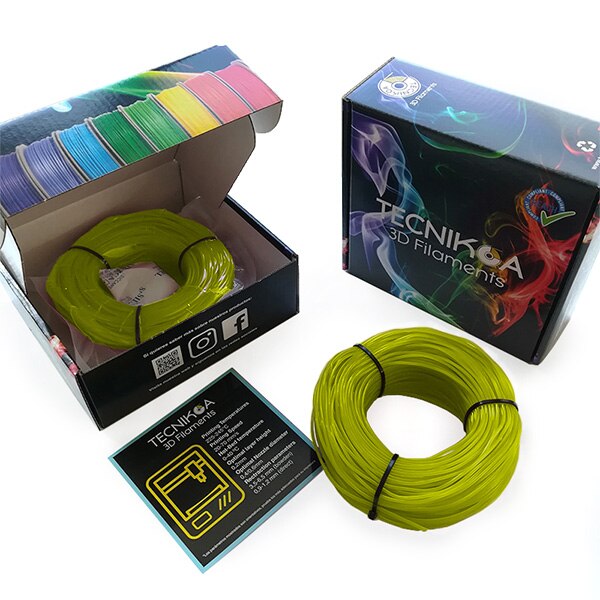Filamento Flexible TPU para Impresora 3D Tecnikoa Propiedades Antimosquitos 1,75 mm 500 gr Fabricado en España