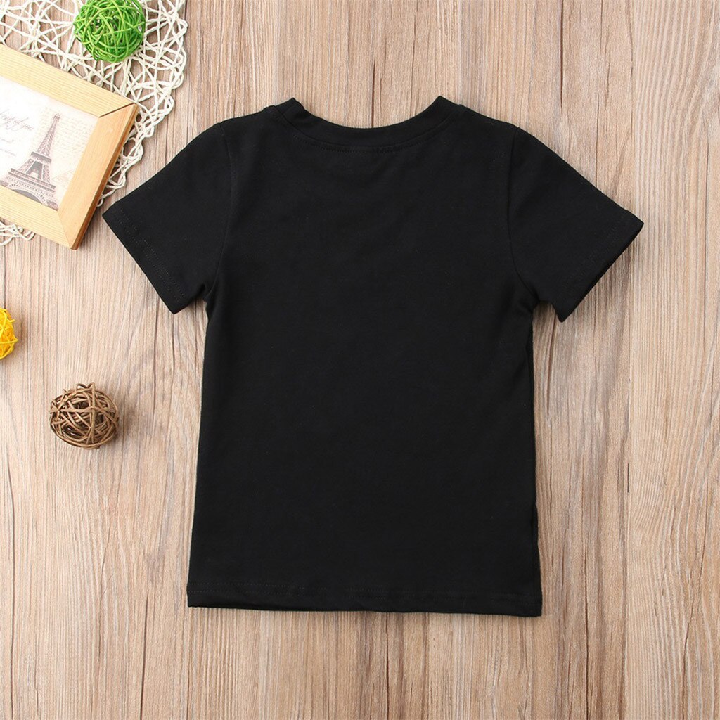 Kleinkind Baby Jungen groß Bruder knapp Gedruckt Kurzarm T-Shirt Spitzen Bluse Neue Jahr Für freundlicher Sommer Kleidung freundlicher # Y