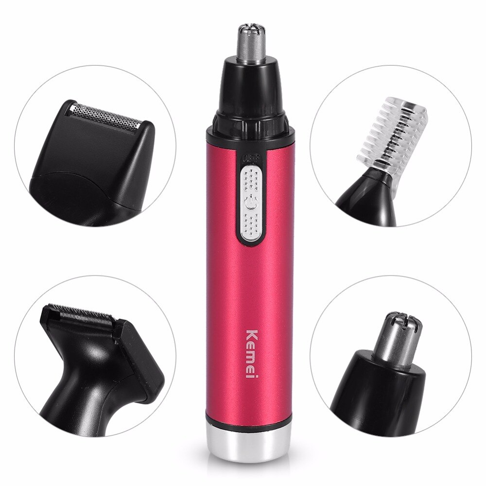 4 In 1 Ear Nose Trimmer Electric Shaver Beard Face Eyebrows Nose Ear Hair Clipper Automatic Removal Shaver For Men