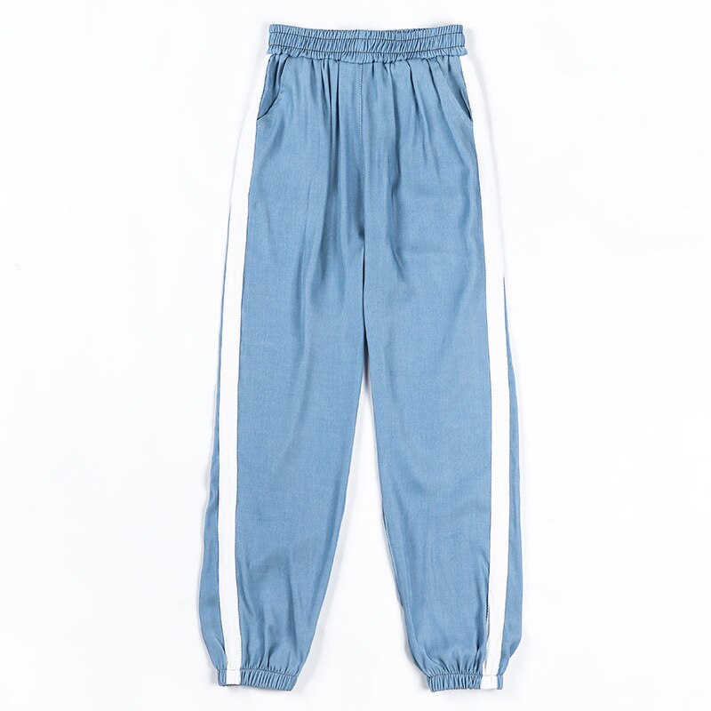 Jogging Broek Dunne Koreaanse Stijl Elastische Taille Trekkoord Sport Broek Zomer Fitness Broek Outdoor Oefening Broek