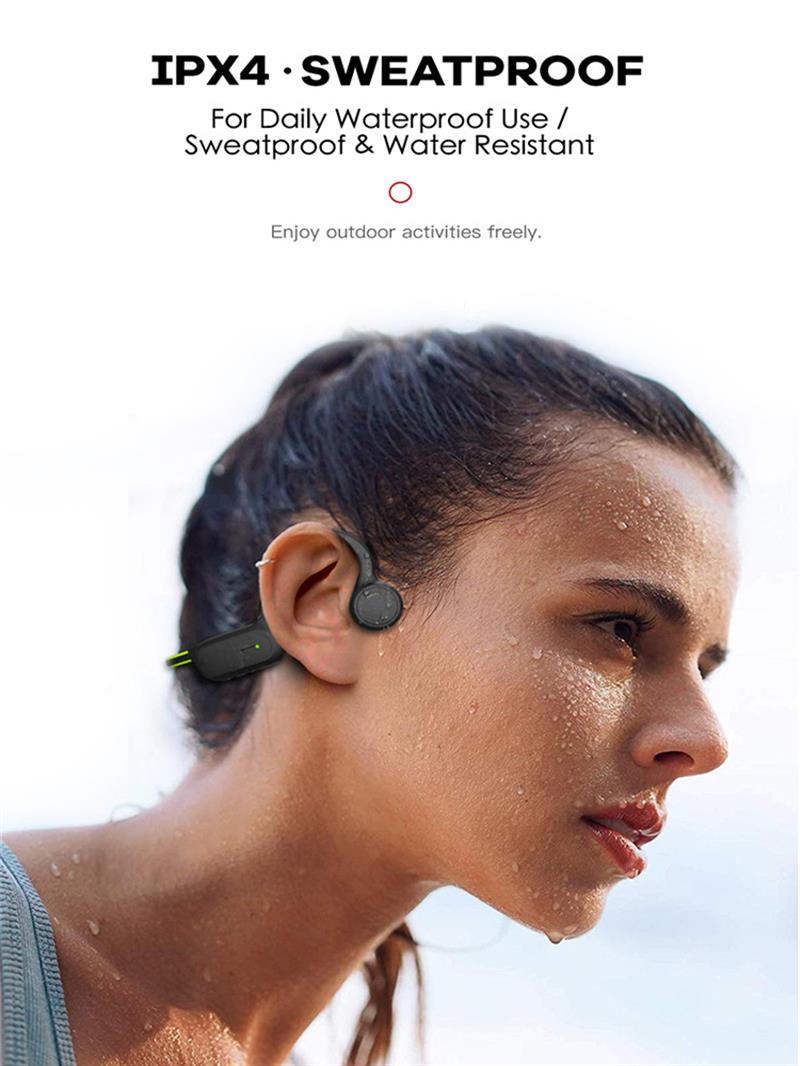 OPENEAR Drahtlose Bluetooth Kopfhörer Knochen Leitung Headset Wasserdicht Sweatproof Sport Stereo Kopfhörer