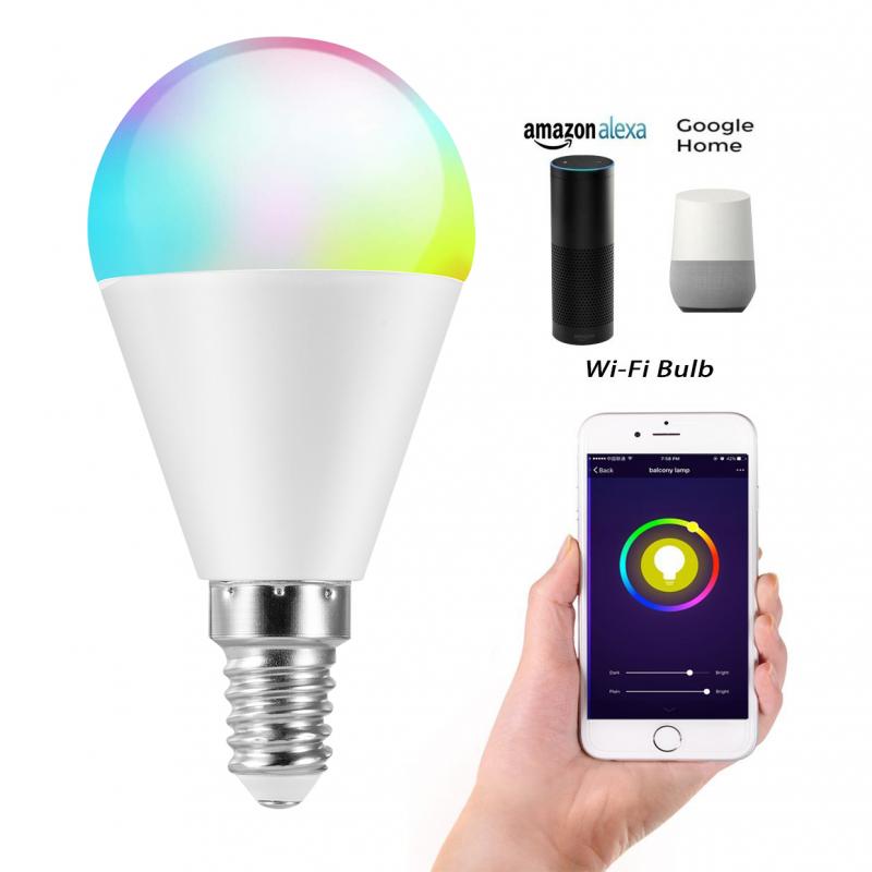 V26 Alexa LED Smart Bulb WiFi Voice Control RGB Energy Saving Dimming LED Light Smart Life Multicolor Smart Blub 6W Google Home