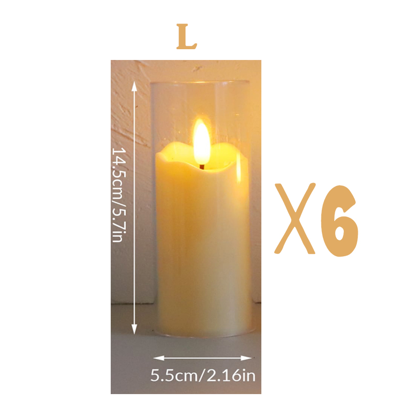 1/6 stücke LED Flammenlose Elektrische Kerzen Lichter Kreative LED Tee Lampe warm Weiß Flackern Kerzen Teelicht Für Hochzeit Weihnachten: veränderbar