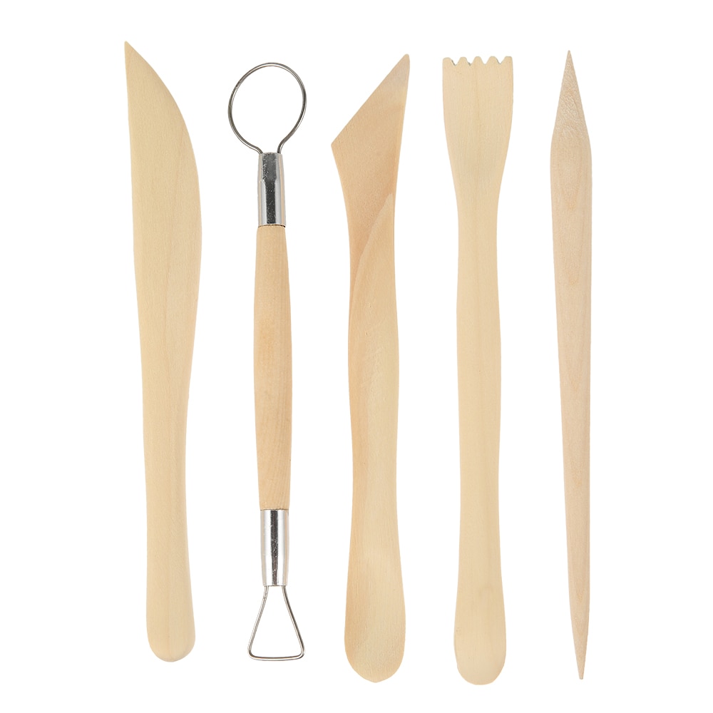 34pcs/set Tools For Ceramics Clay Sculpture Tools Polymer Tool Craft Sculpting Pottery Modeling Carved Smoothing Wax Kit