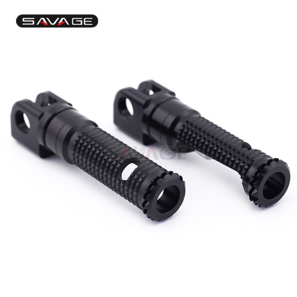 För kawasaki  z1000 z800 z750r zx10r zx6r främre fotpinnar fotstöd adapter motorcykel ryttare fotstöd cnc zx -10r zx -6r z 800 1000: Svart