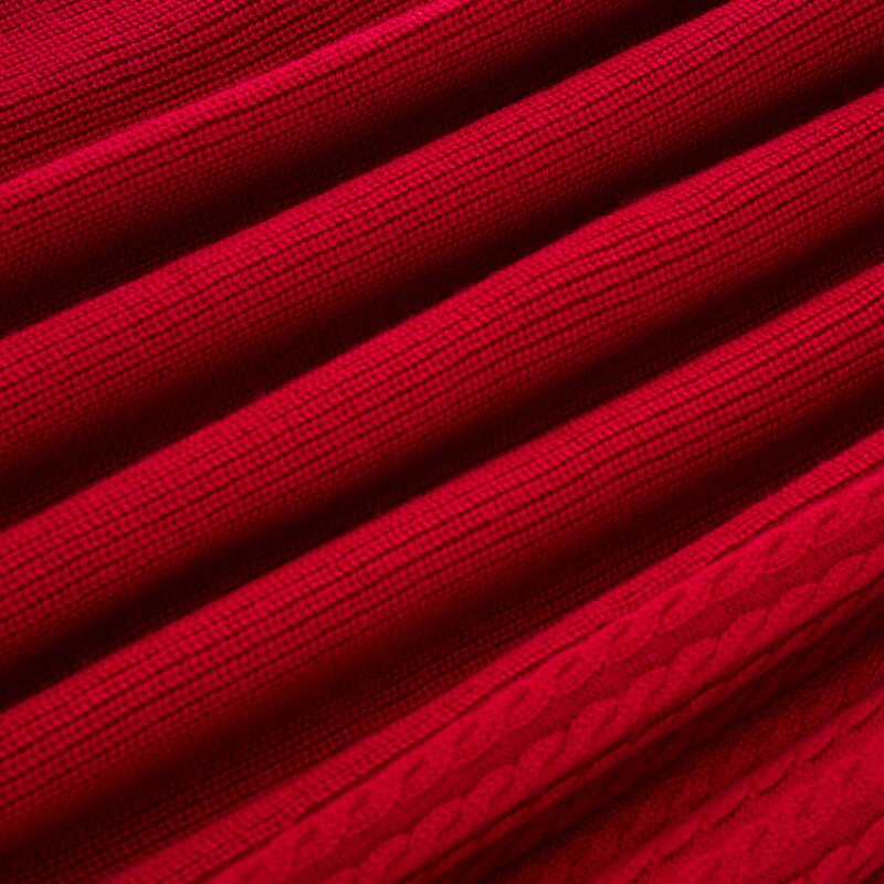 Nice-forever Classic Solid color Long Sleeve Straight Knit vestidos Office Women Winter Sweater Dress TM029