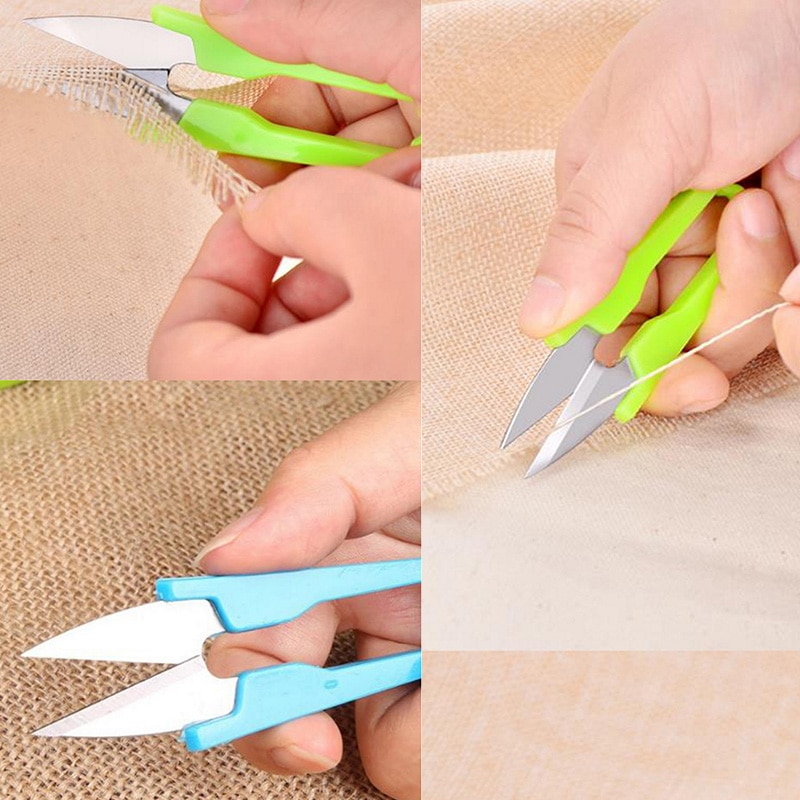 1PC Stainless Steel U-shaped Scissors Thread Wire Cutter Sewing Snips Embroidery Tailor Multifunction Cutters Sewing Craft