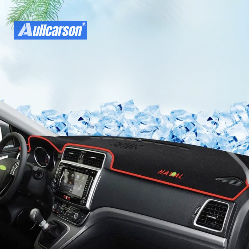 Para Haval M6 2024 2025 alfombrilla antideslizante cubierta de tablero almohadilla parasol Dashmat proteger alfombra accesorios de coche: Oro