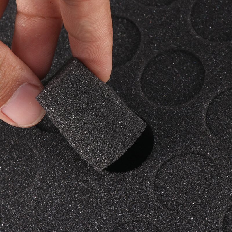 60 sleuven diamant borduurdoos diamant schilderij accessoire koffer doorzichtige plastic kralen display opbergdozen kruissteek gereedschap-blauw