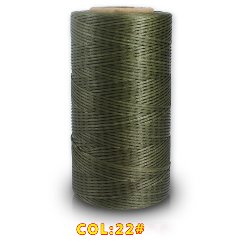 Cordon de fil à coudre en cuir ciré, fil de ligne Dacron, outil de couture en cuir, matériel de bricolage, 260 mètres, 1mm 150D: 22