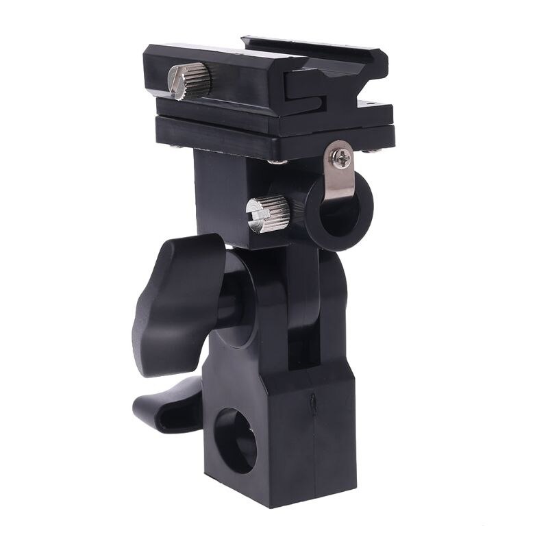 Photo Flash Adapter Shoe Swivel Mount Light Stand Bracket B Umbrella Holder HX6A