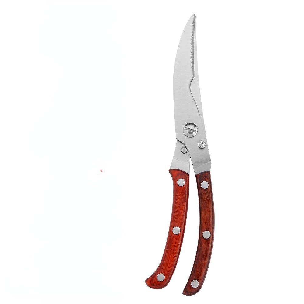 1pcs Strong Knives Kitchen Stainless Steel Poultry Fish Chicken Bone Scissors Kitchen Gadgets Chef Japanese Knife Cooking: Automatic colored C3