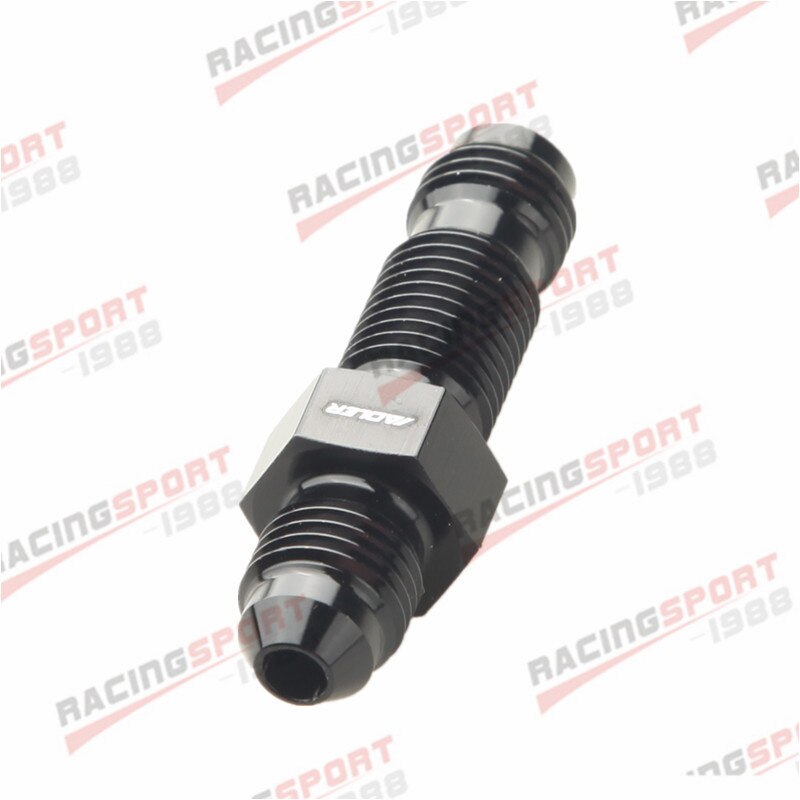 An4 4an en -4 rette en skottadpater fitting adapter aluminium sort