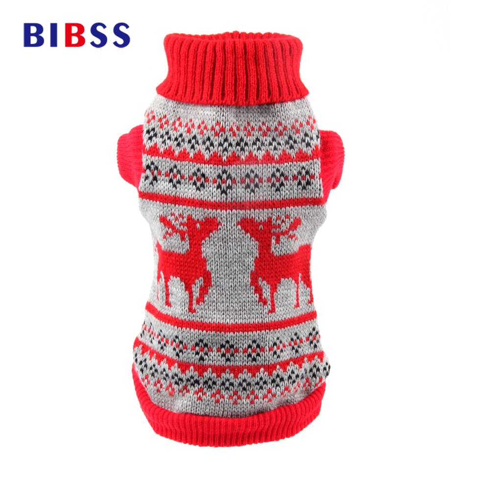Śliczne łoś placki odzież z dzianiny placki boże narodzenie jelenie swetry ciepłe oddychające ubrania dla psów grubsze zimowe sweter dla psów