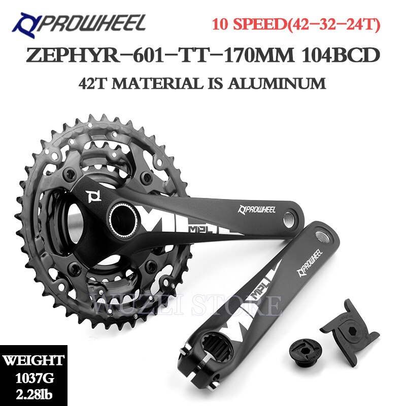 Kugghjul 10/11 hastighet mtb cykel vevsats 36-26t 42-32-24t 170mm cykel vev ihåliga tandplatta cykel vevsats kedjehjul grupp: 10s mpl -601- tt