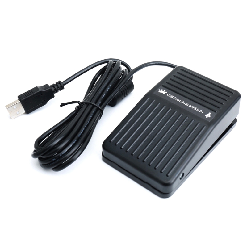 USB Foot Pedal Switcher Customizable Single Key Footswitch Game Control for Efficient Computer Operates for