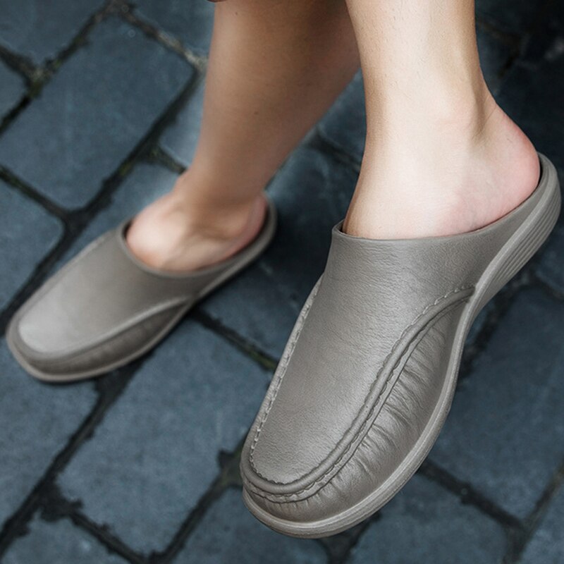 Shoes Men Beach Outdoor Casual Walking Beach Flops Summer Flops Driving Shoes Male Gardening Soft Slippers Men Slipper