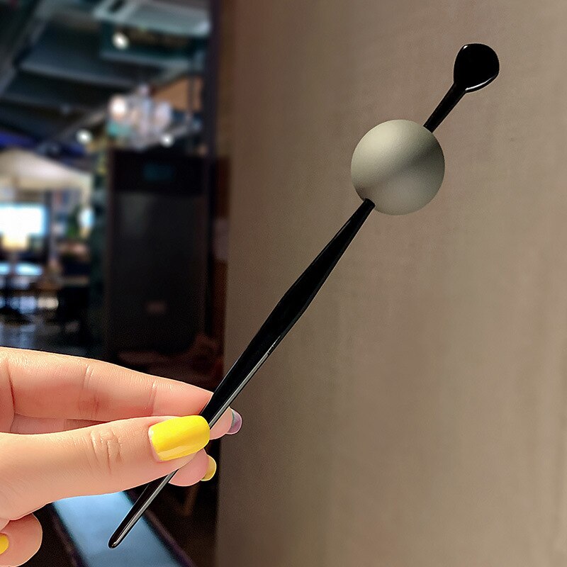 Neue Koreanische Frauen Einfache Ball Haar Stöcke Runde bilden Haarnadeln Haar Clips Stifte Süssigkeit Farbe Mädchen Haar Zubehör Schmuck