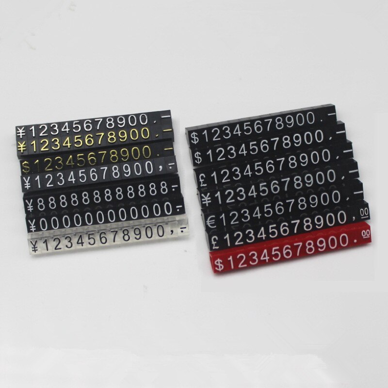 4*6mm Jewelry Pricing Cube Angled Set Small Pricing Block Kit Number Price Label Tag Price Display Stand