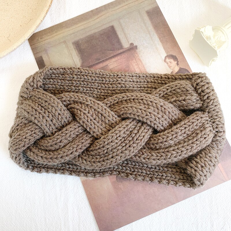 Vinter ørevarmer pandebånd kvinder elastisk uld strikket pandebånd head wrap hårbånd piger hårbånd tilbehør: 8