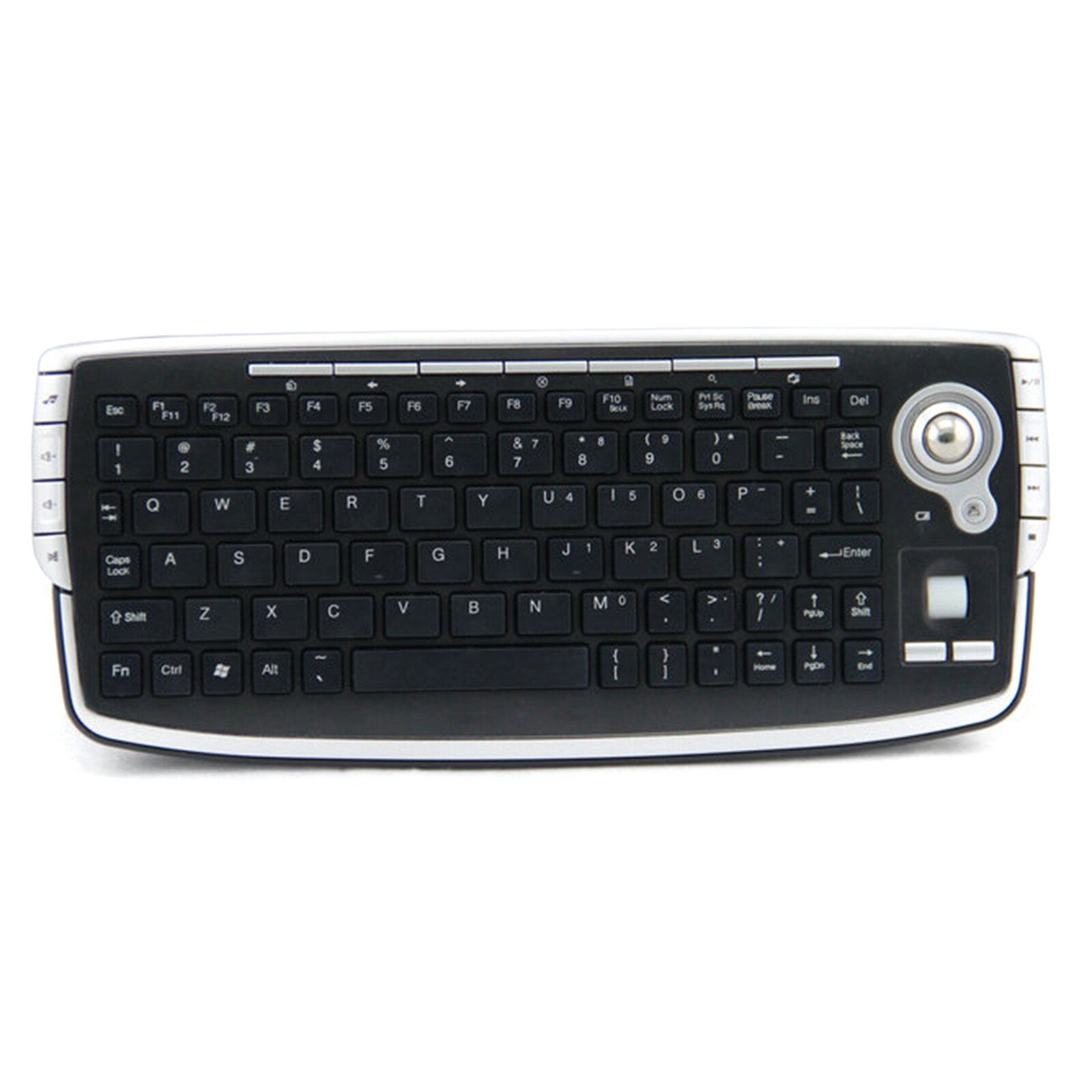 2.4Ghz Toetsenbord Met Trackball Optische Muis Draagbare Compact Wireless Keyboard 2.4Ghz Draadloze Technologie