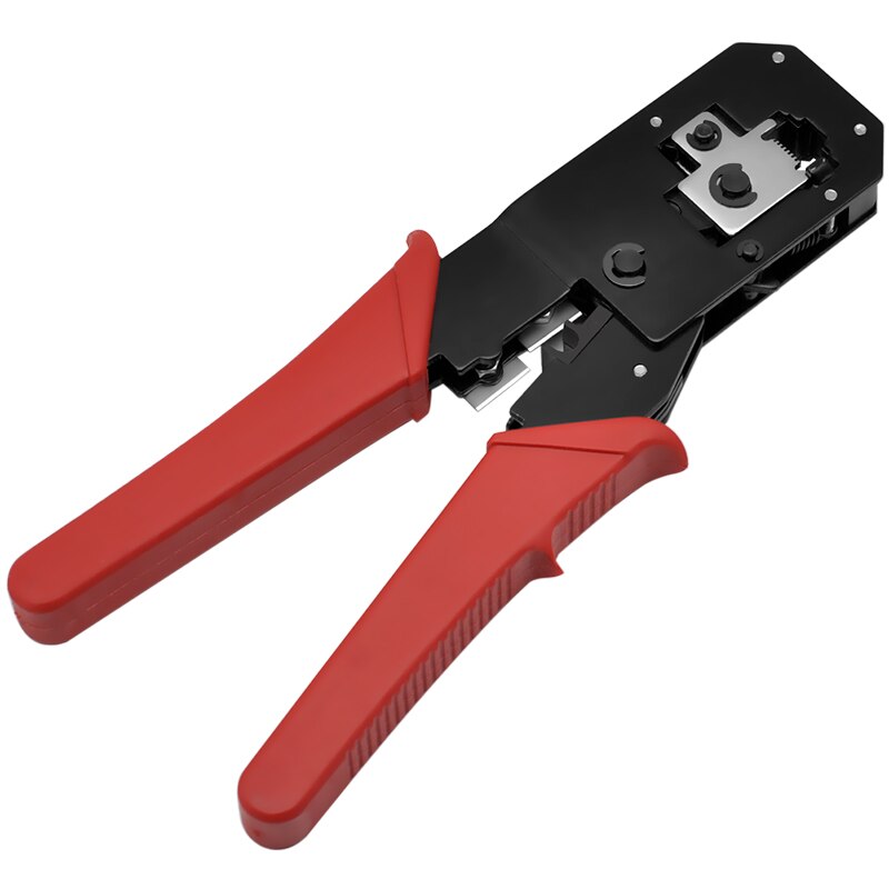 CNCOB Kabel Crimper, RJ45 8P8C Ethernet Connector Crimp Tool, RJ11 RJ12 6P6C Telefoon Cord Connector Crimp Tangen, strippen