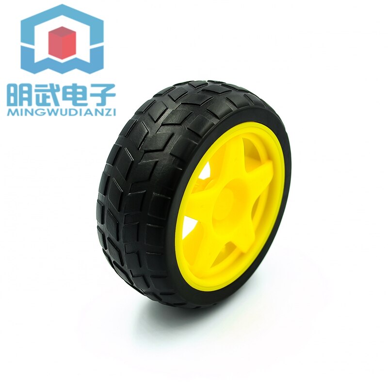 Rubber wheels/robots/tracking and patrol car accessories Smart car tires chassis wheels 40g