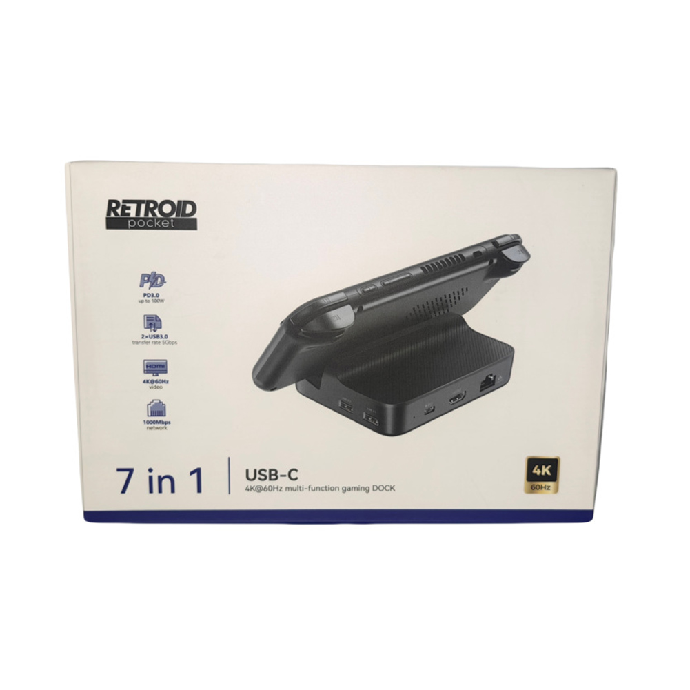 7-In-1 Charging Dock for Retroid Pocket 5 Docking Station PD Charging HDMI-Compatible Charger Dock Station for RP5 RP4 Pro RP4
