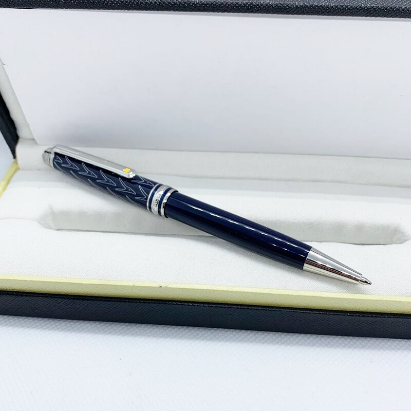 Wahaha donkerblauw lichtblauw kleine vos vulpennen handtekening balpen inkt: Bordeauxrood