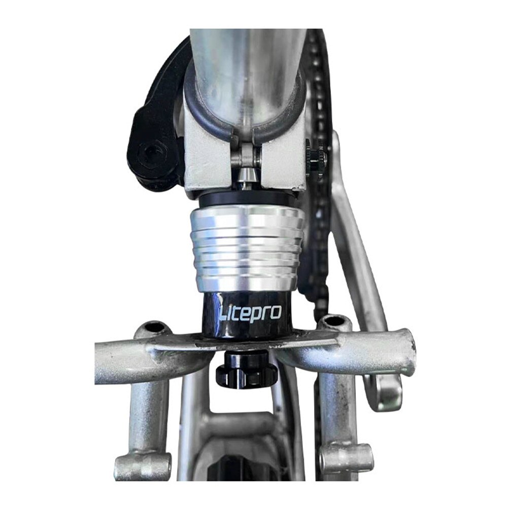 Litepro Folding Bike Carbon Fiber Rear Shock Suspension Spring Titanium Axle Shock Absorber For Brompton Bicycle