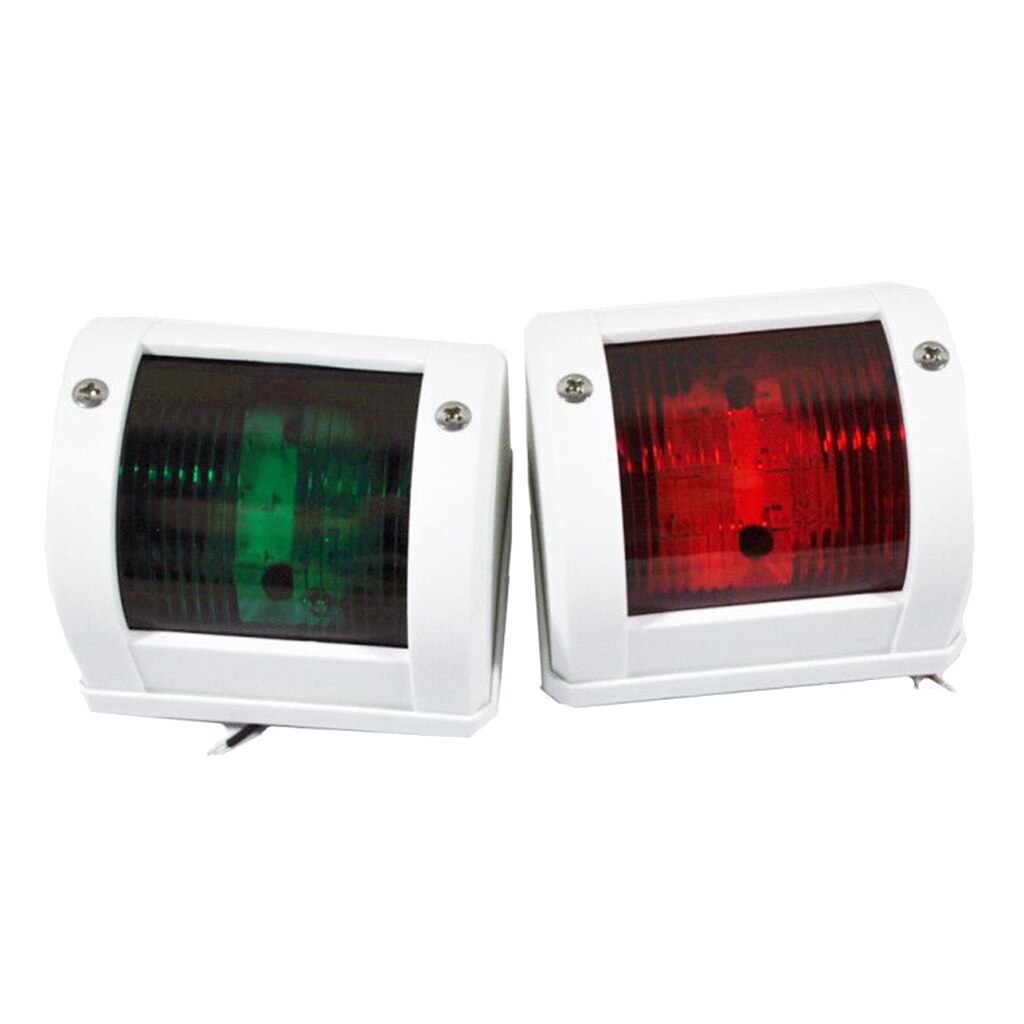 Luces De Navegación LED Para Barcos 12V-24V - Par Verde Y Rojo IP65 | Para Yate, Lancha, Pesca | Aumenta Seguridad Nocturna