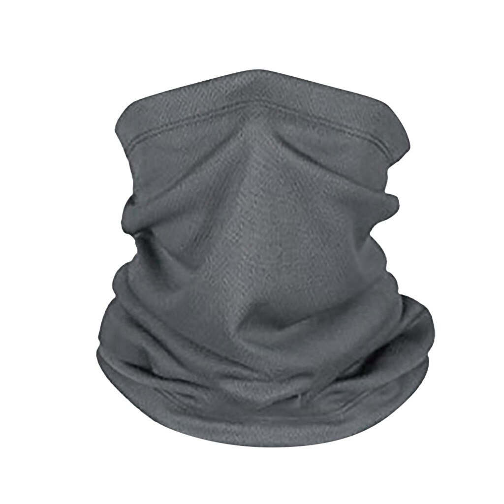 Outdoor Cycling Neck Scarf Men Women Turban Bicycle Face Mask Neck Tube Bandana Protective Dust-proof Neck Scarves Oc6: Gray