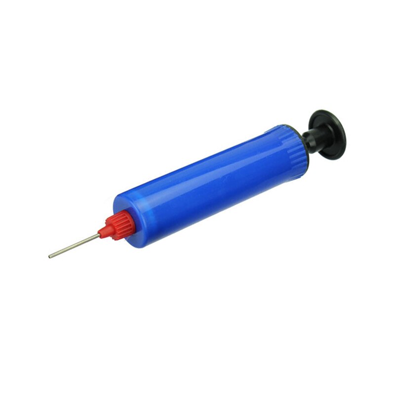 Plastic Blue Inflator Football Soccer Toy Inflatable Ball Hand Air Pump with Needle EDF88